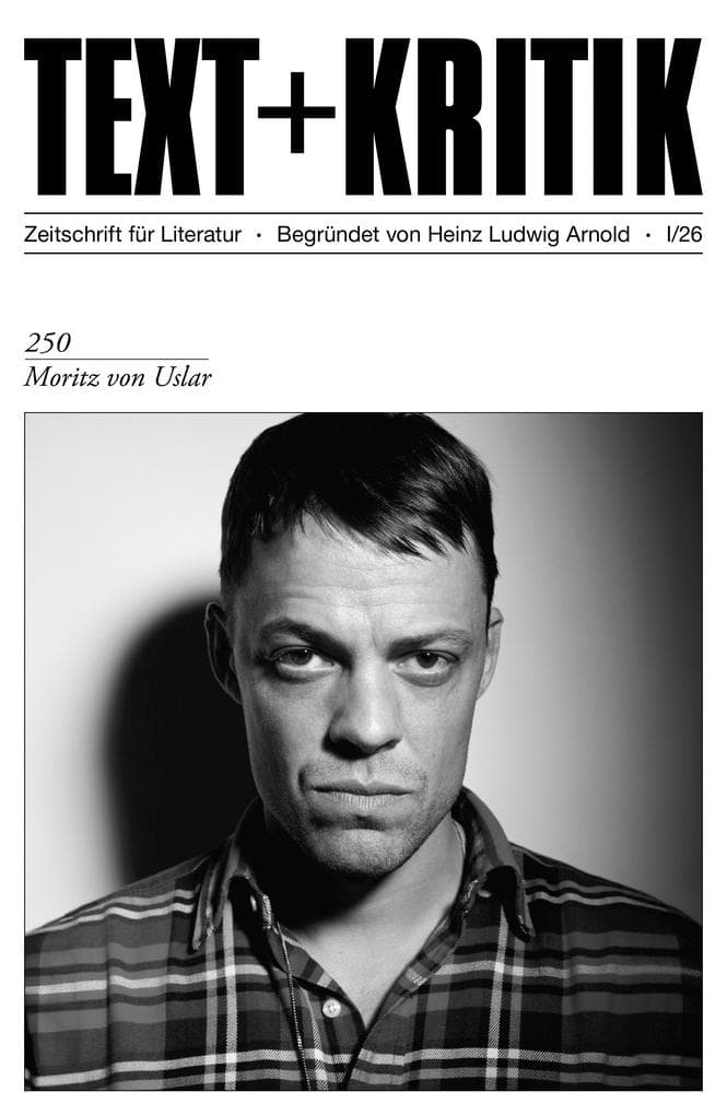TEXT + KRITIK 250- Moritz von Uslar
