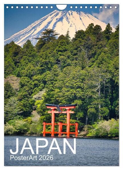 Japan PosterArt 2024 (Wandkalender 2026 DIN A4 hoch), CALVENDO Monatskalender