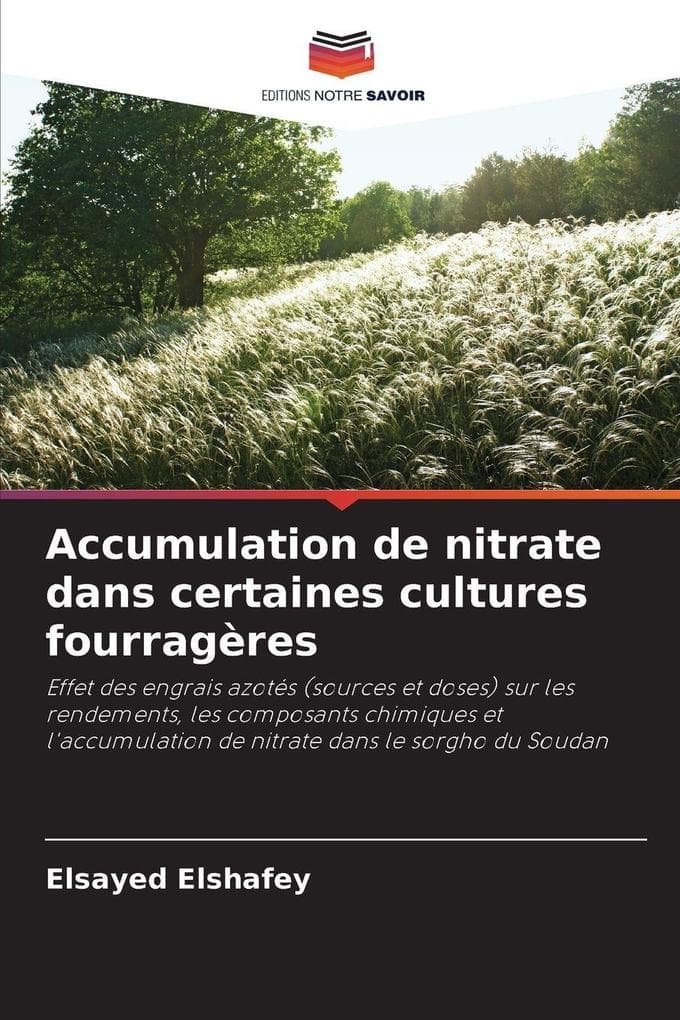 Accumulation de nitrate dans certaines cultures fourragères