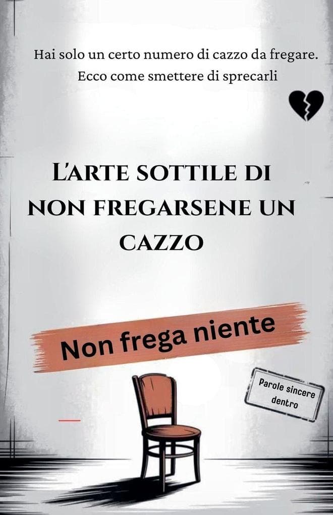 L'arte sottile di non fregarsene un cazzo