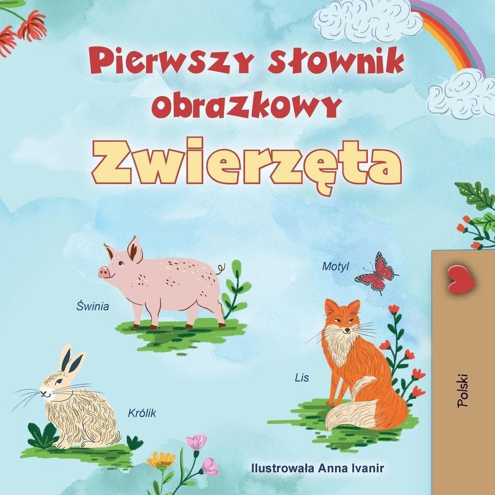 First Picture Dictionary - Animals (Polish Children's Book)