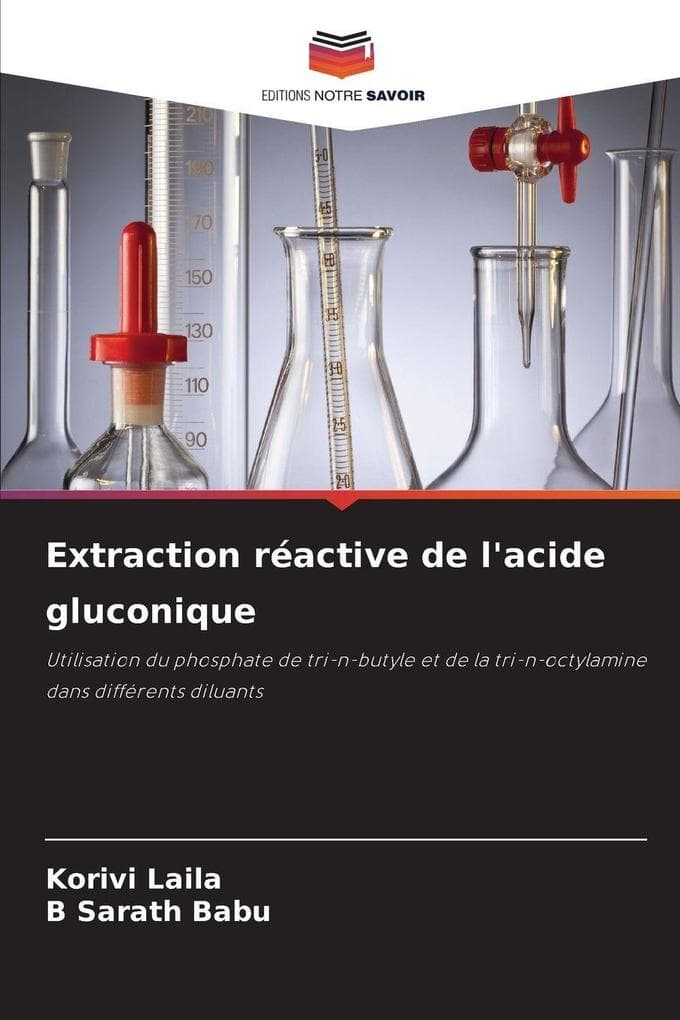 Extraction réactive de l'acide gluconique