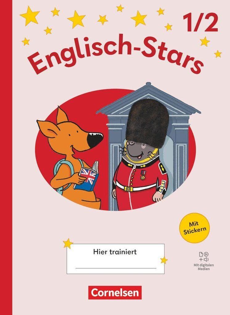 Englisch-Stars 1./2. Schuljahr - Allgemeine Ausgabe 2025 - Übungsheft mit Lösungen und digitalen Medien