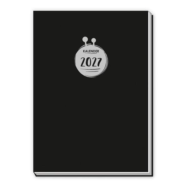 TRÖTSCH - Taschenkalender A7 Schwarz 2027