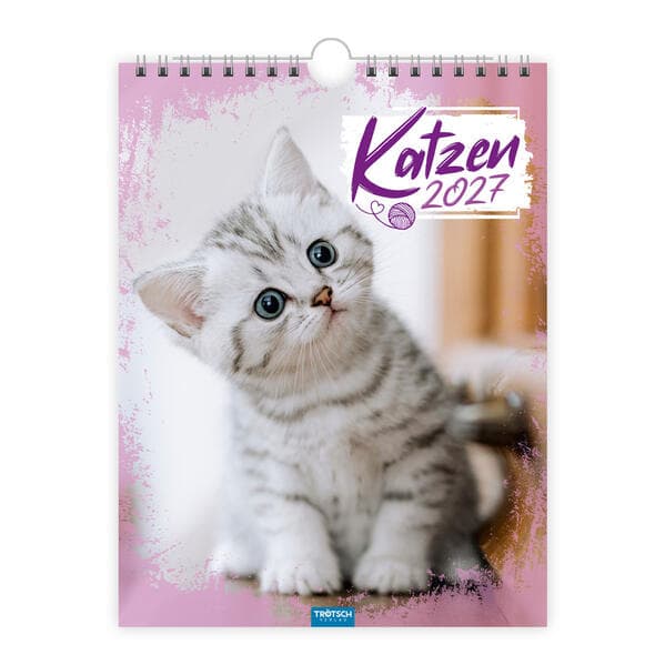 TRÖTSCH - Notizkalender zum Hängen Katzen 2027