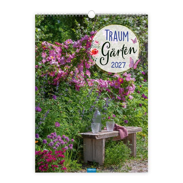 TRÖTSCH - Großbildkalender Traumgärten 2027