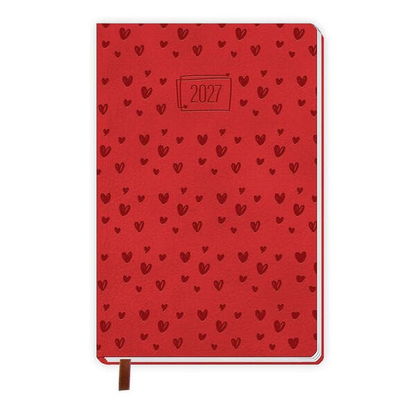 TRÖTSCH - Taschenkalender A7 Soft Touch Herzchen 2027
