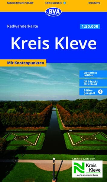BVA Radwanderkarte Kreis Kleve 1:50.000
