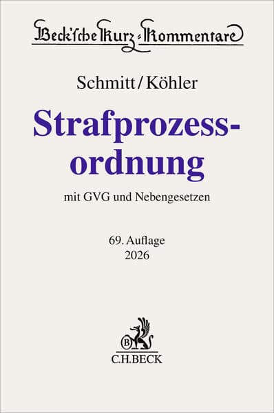 Strafprozessordnung. StPO