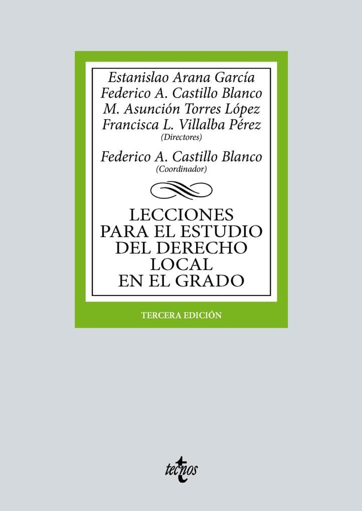 Lecciones para el estudio del derecho local en el grado