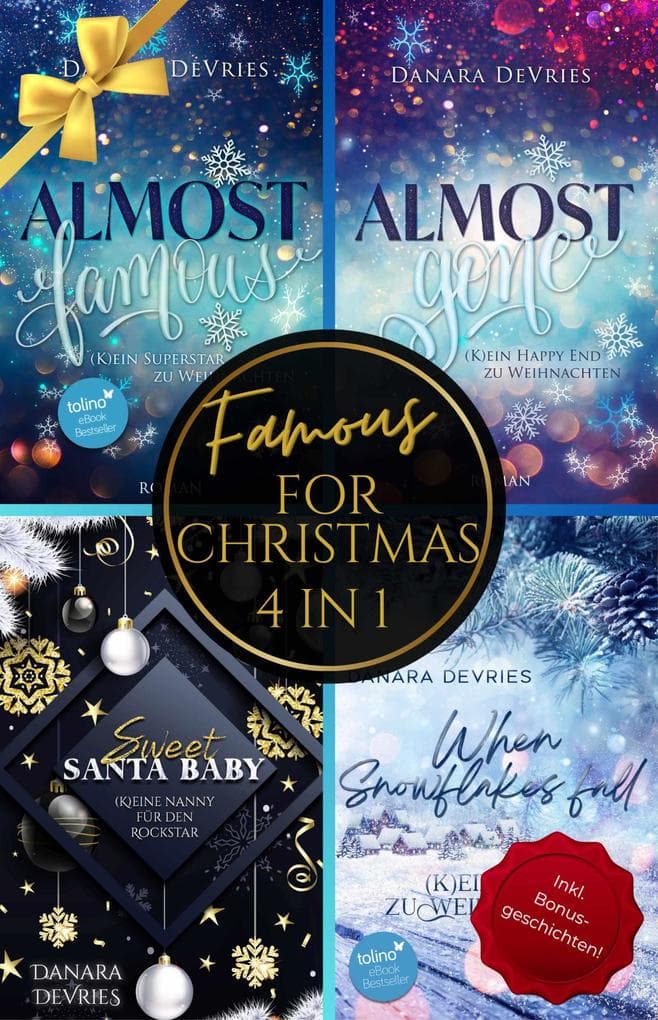 Famous for Christmas: Vier Weihnachtsromane in einem Sammelband