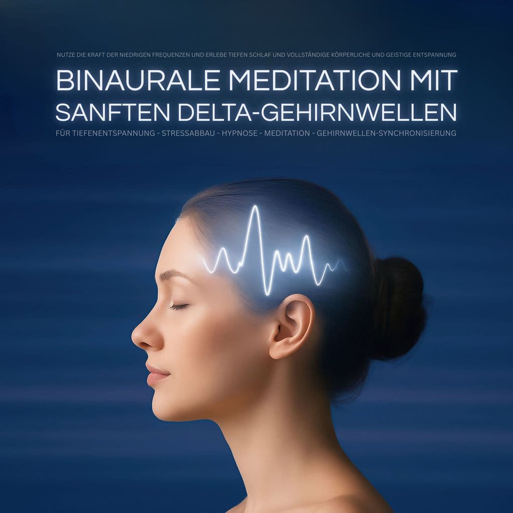 Binaurale Meditation mit sanften Delta-Gehirnwellen für Tiefenentspannung - Stressabbau - Hypnose - Meditation - Gehirnwellen-Synchronisierung