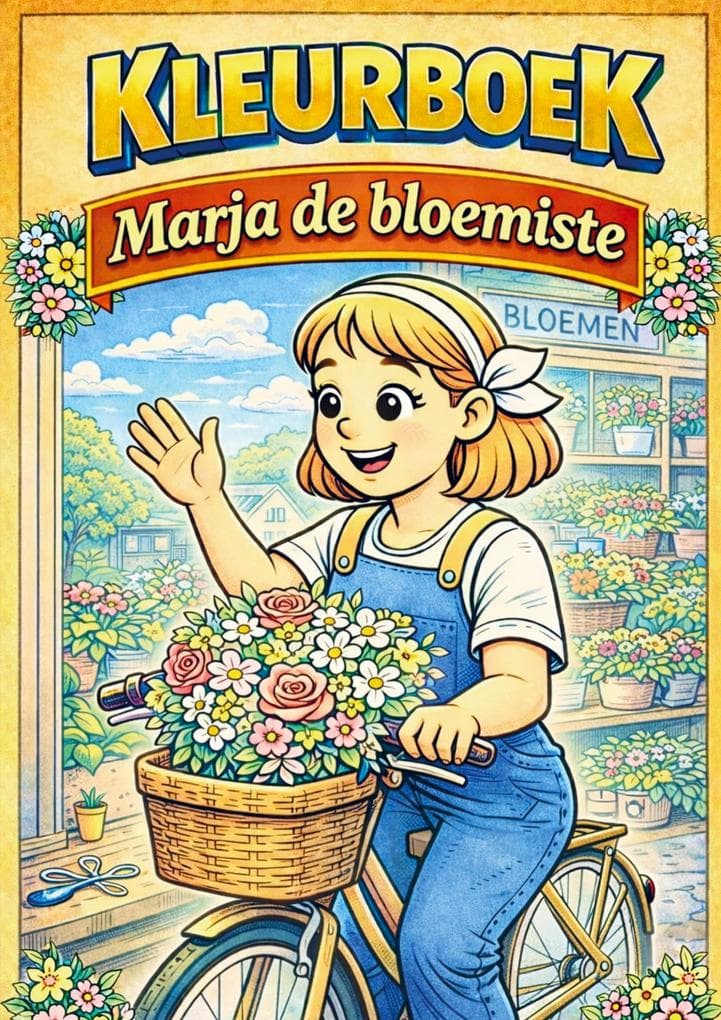 Kleurboek, Marja de bloemiste