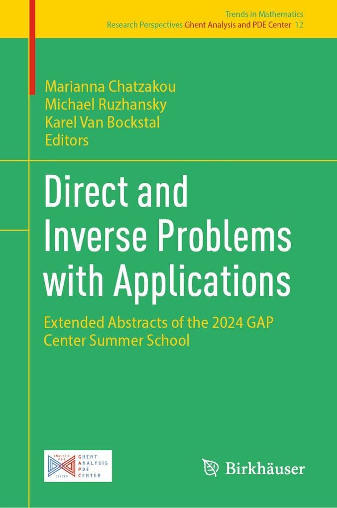Direct and Inverse Problems with Applications