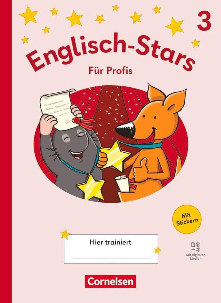 Englisch-Stars 3. Schuljahr - Allgemeine Ausgabe ab 2025 - Übungsheft Profi - Mit Lösungen und digitalen Medien
