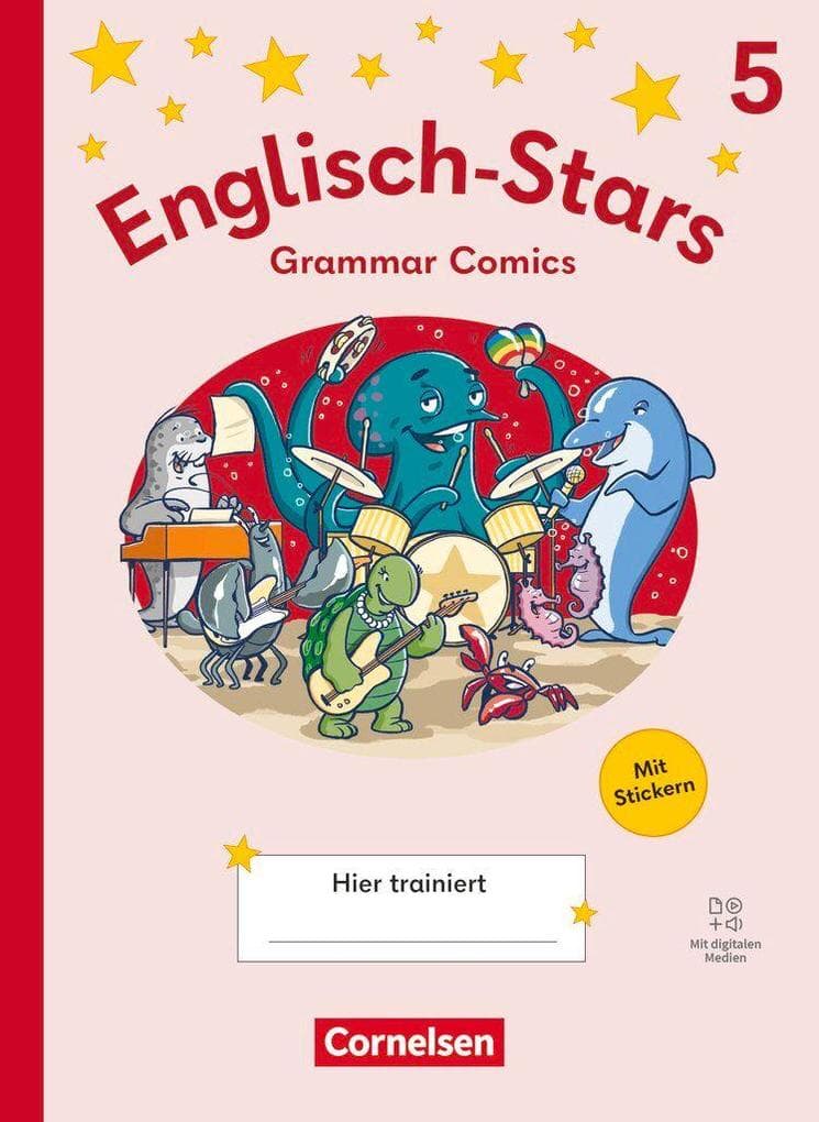 Englisch-Stars 5. Schuljahr - Allgemeine Ausgabe ab 2025 - Übungsheft Grammar Comics