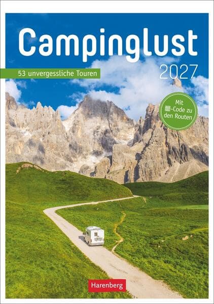 Campinglust Wochen-Kulturkalender 2027 - 53 unvergessliche Touren