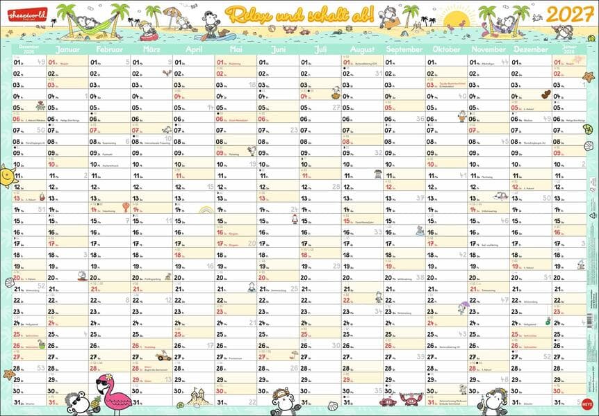 sheepworld Posterplaner 2027