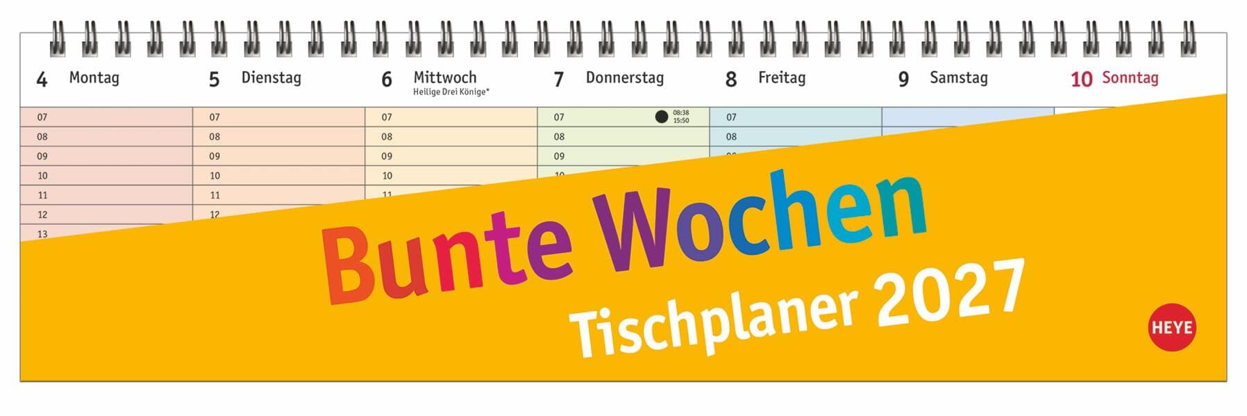 Bunte Wochen Wochenquerplaner 2027