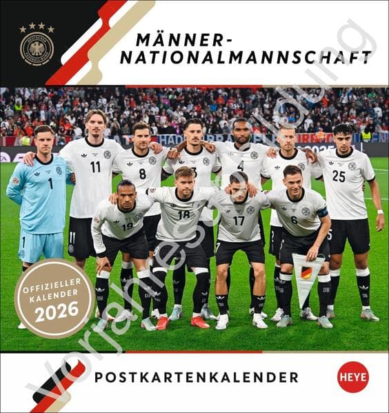 DFB Männer Postkartenkalender 2027