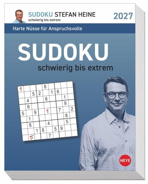 Stefan Heine Sudoku schwierig bis extrem Tagesabreißkalender 2027