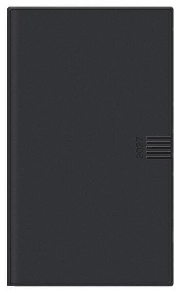 Monats-Taschenkalender, schwarz 2027