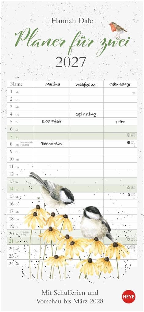 Hannah Dale: Planer für zwei 2027