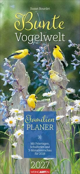 Bunte Vogelwelt Familienplaner 2027