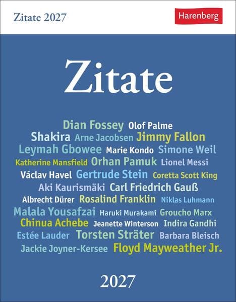 Zitate Tagesabreißkalender 2027