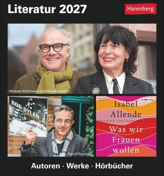 Literatur Tagesabreißkalender 2027 - Kulturkalender - Autoren, Werke, Hörbücher