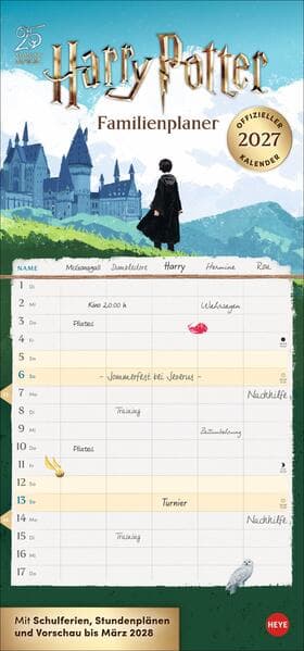 Harry Potter Familienplaner 2027