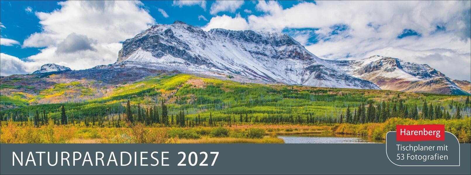 Naturparadiese Premium-Tischplaner 2027 - Wochenkalender mit 53 Fotografien