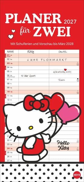 Hello Kitty Planer für zwei 2027
