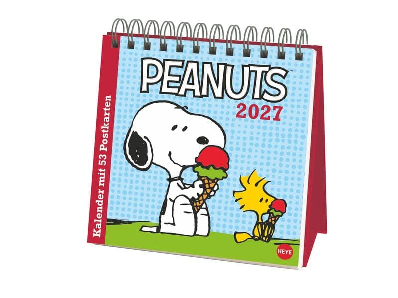 Peanuts Premium-Postkartenkalender 2027