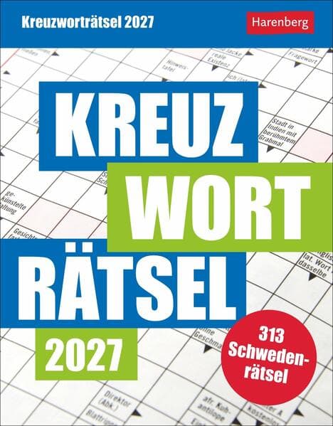 Kreuzworträtsel Tagesabreißkalender 2027