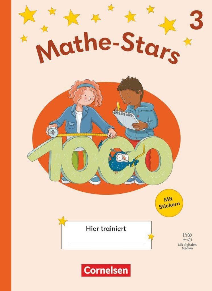 Mathe-Stars 3. Schuljahr - Regelkurs Ausgabe ab 2025 - Übungsheft mit Lösungen und digitalen Medien
