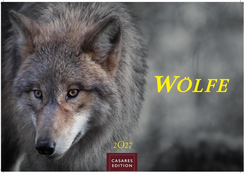 Wölfe Kalender 2027 - Wandkalender | Fotokalender Tierkalender 24x35cm - . mit faszinierenden Wolf-Motiven,