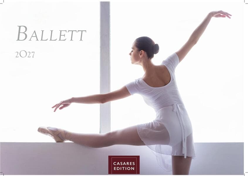 Ballett Kalender 2027 - Wandkalender | Fotokalender | Tanzkalender Kunst 35x50cm Grosses Format - Eleganter Ballett - Ästhetik & Ballettkunst für jeden Monat