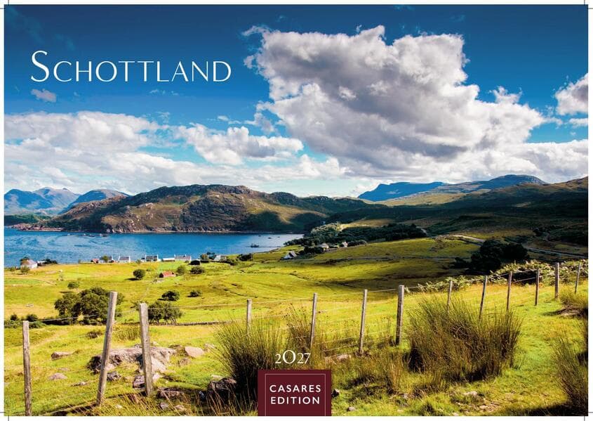 Schottland Kalender 2027 - Wandkalender | Fotokalender England 24x35cm - Faszinierende Bilder von schottischen Highlands, Lochs, Küsten und Nationalparks