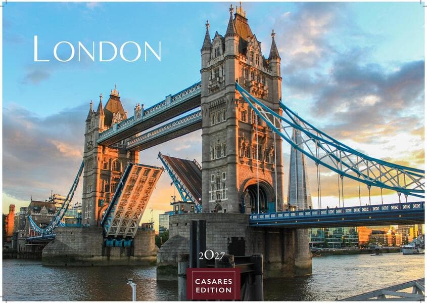 London Kalender 2027 - Wandkalender | Fotokalender England 24x35cm - Hochwertiger . mit Ansichten von Londons ikonischen Sehenswürdigkeiten