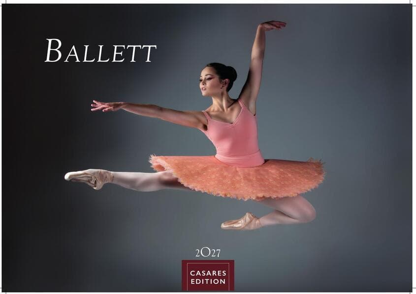 Ballett Kalender 2027 - Wandkalender | Fotokalender | Tanzkalender Kunst 24x35cm - Eleganter Ballett - Ästhetik & Ballettkunst für jeden Monat.