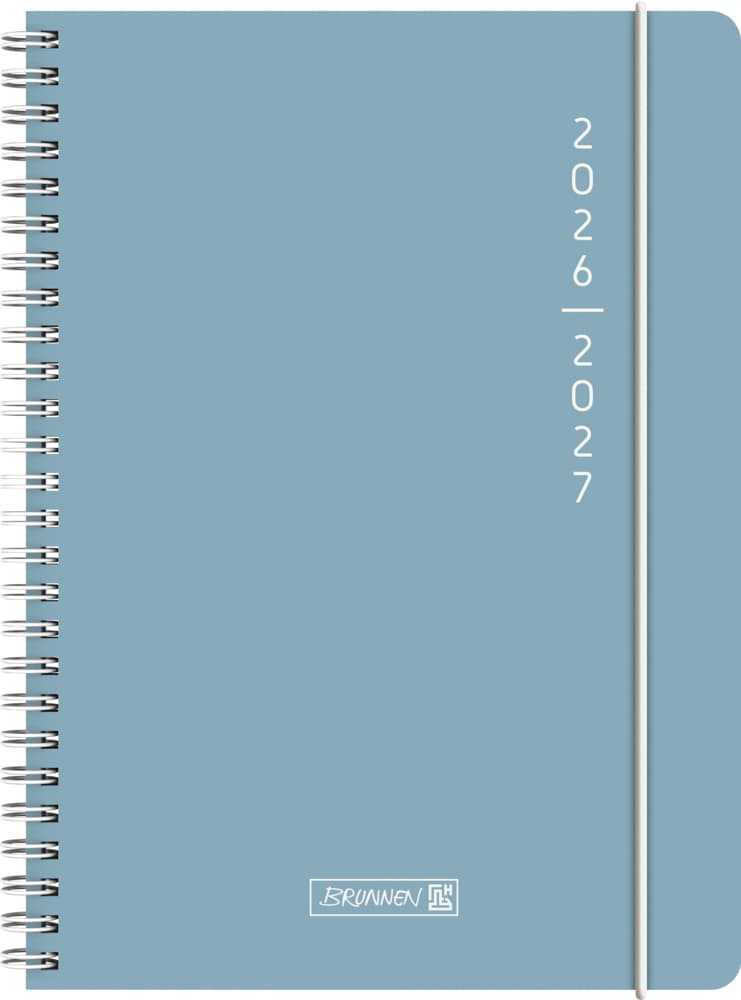 Schülerkalender 2026/2027 "Plain Blue" | A5, Kunststoff