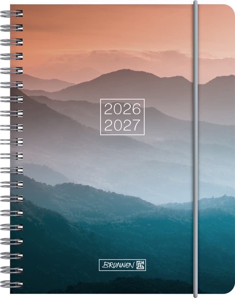 Schülerkalender 2026/2027 "Misty Sunset" | A6, Kunststoff