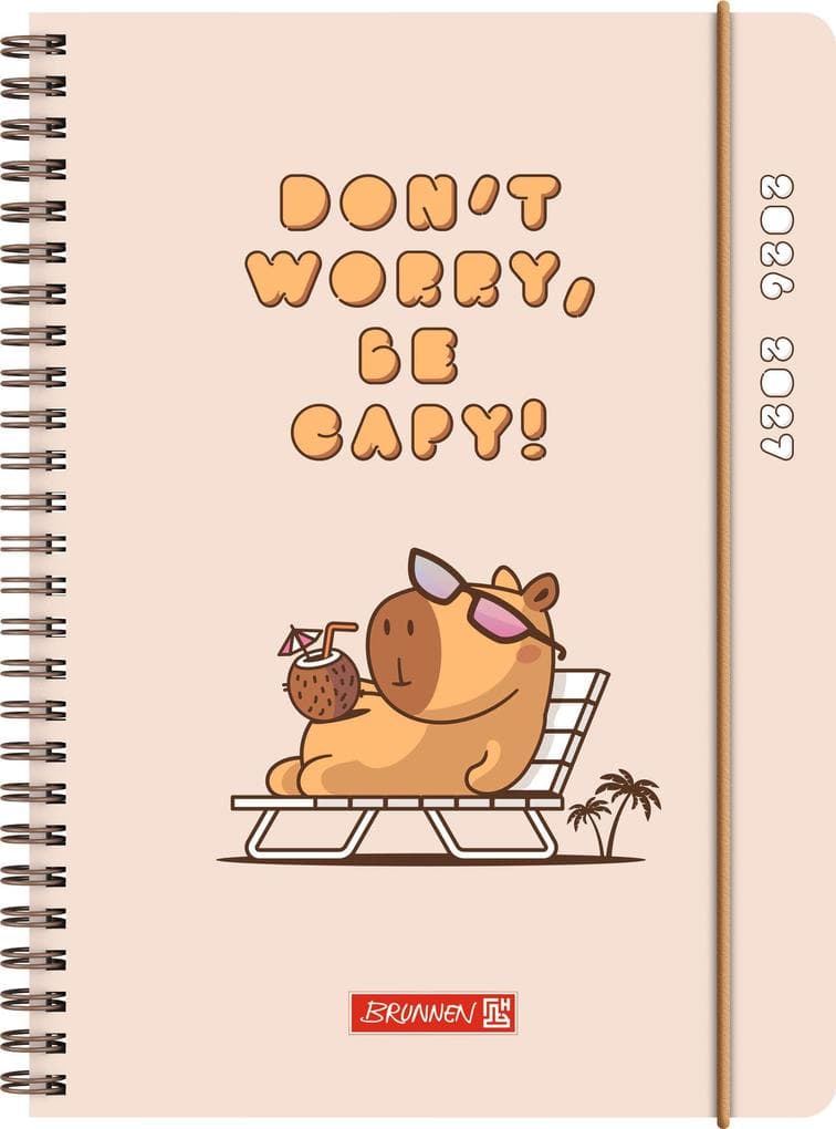 Schülerkalender 2026/2027 "Capy" | A5, Kunststoff