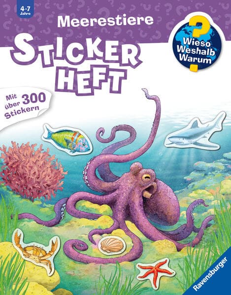 Wieso? Weshalb? Warum? Stickerheft - Meerestiere