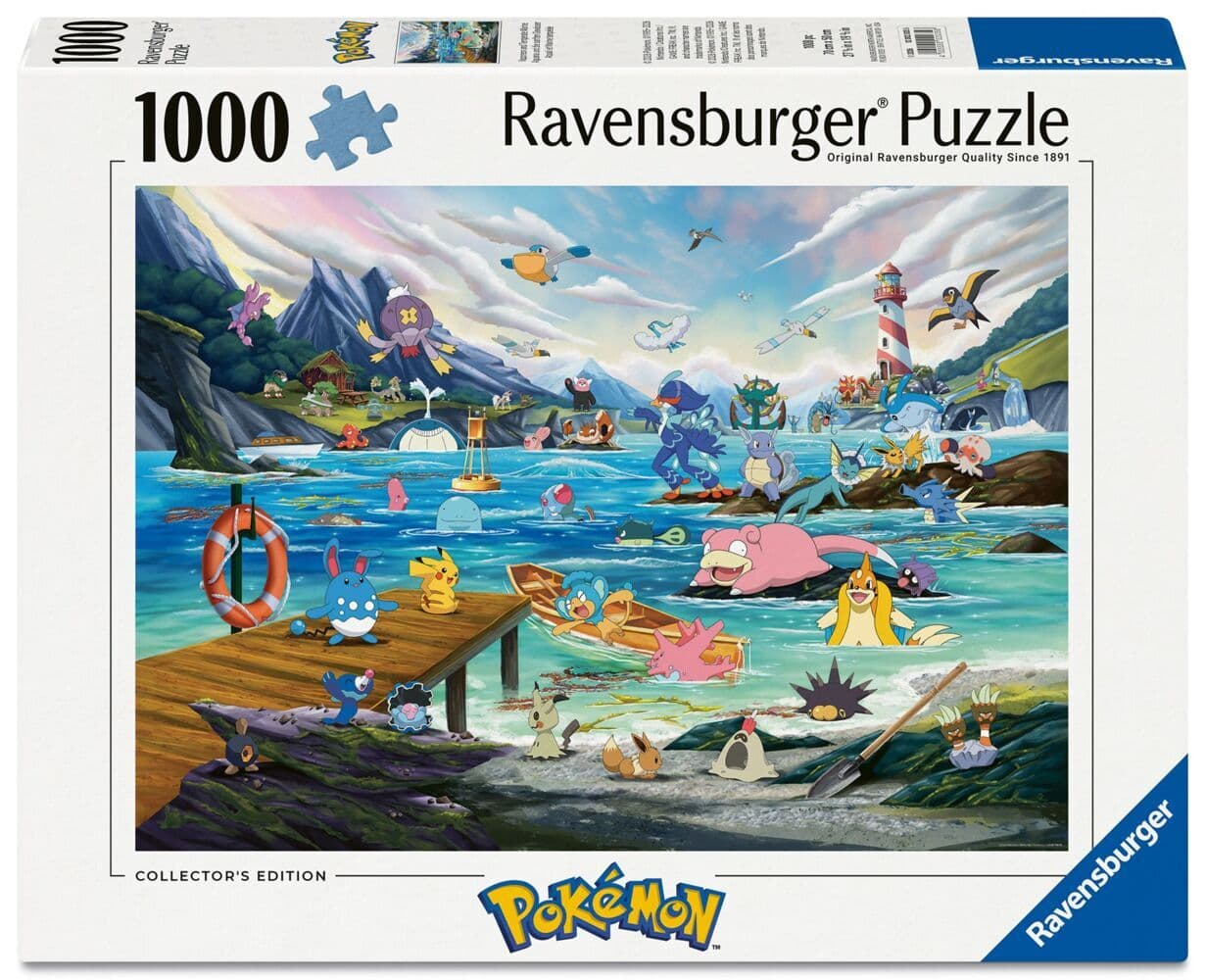 Erwachsenenpuzzle 1000 Teile - Pokémon - Aquana und die sanften Gewässer