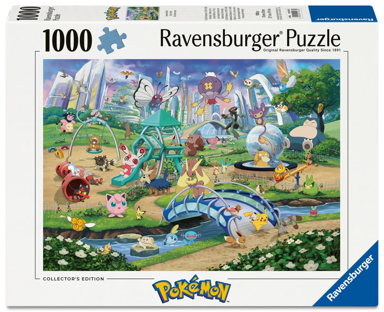 Erwachsenenpuzzle 1000 Teile - Pokémon - Evoli im Park