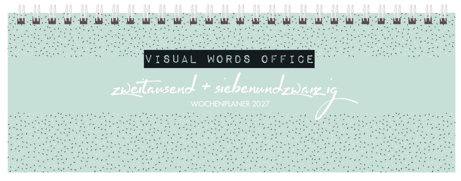 Tischquerkalender Visual Words Office 2027