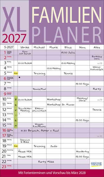 XL Familienplaner 2027