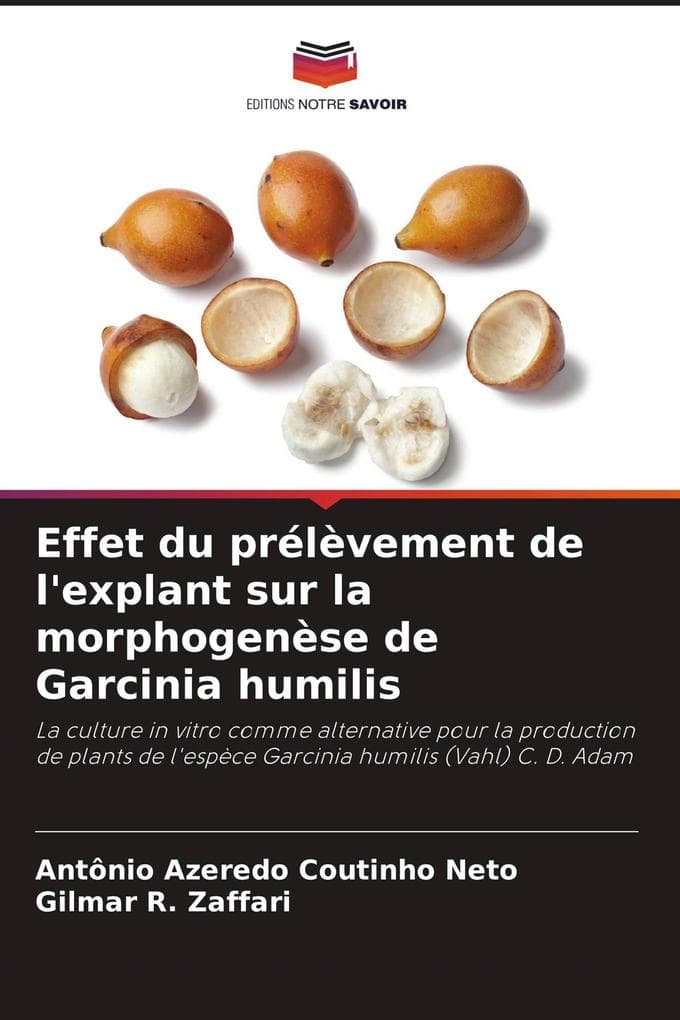 Effet du prélèvement de l'explant sur la morphogenèse de Garcinia humilis